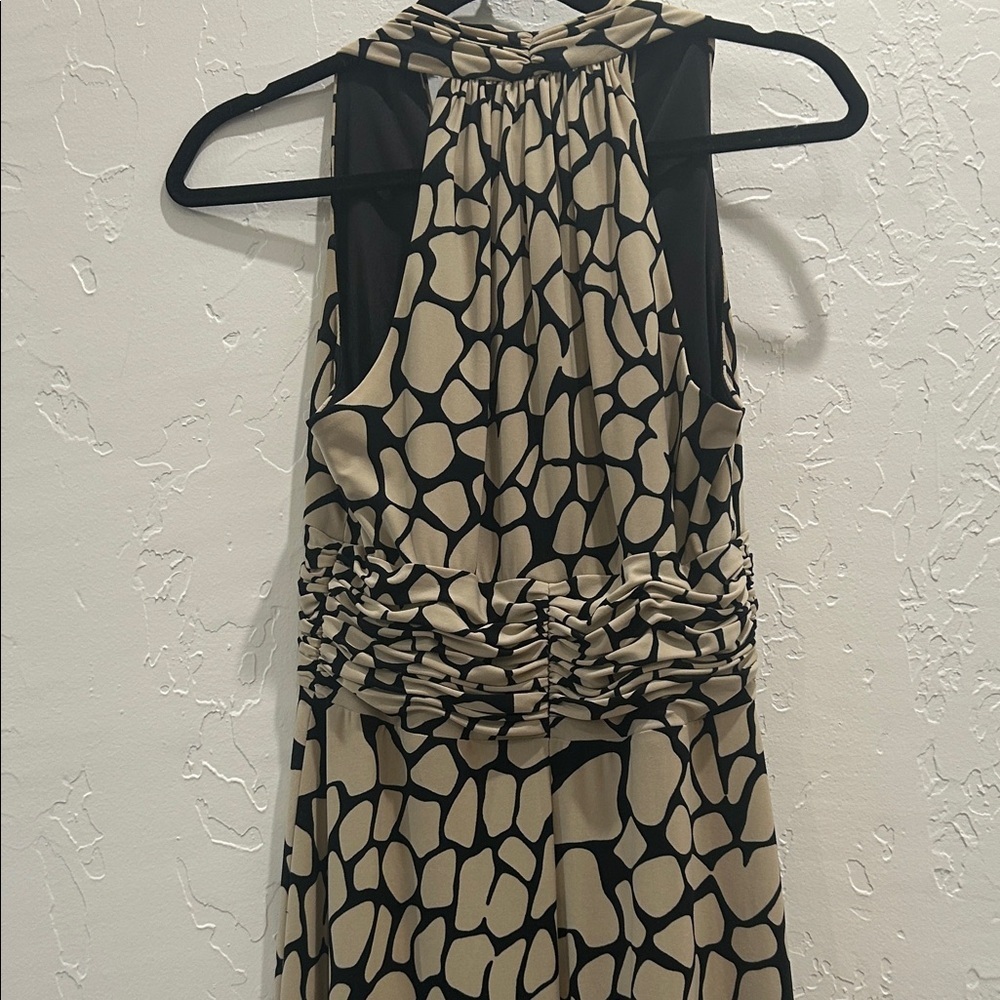 Evan Picone Black and Cream Midi Dress   JT - Picture 3 of 3